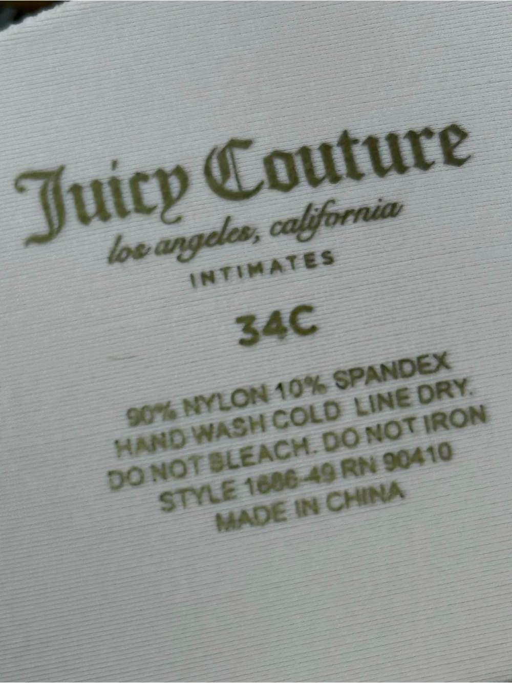 Juicy couture soft pink padded push-up bra feminine coquette women 34C - Picture 2 of 12